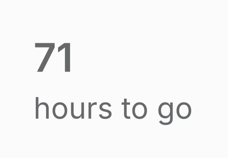 tallstorygames's tweet photo. You know it’s getting serious when they start counting down in hours, instead of days! 😅 https://t.co/E9HHaDfXVE