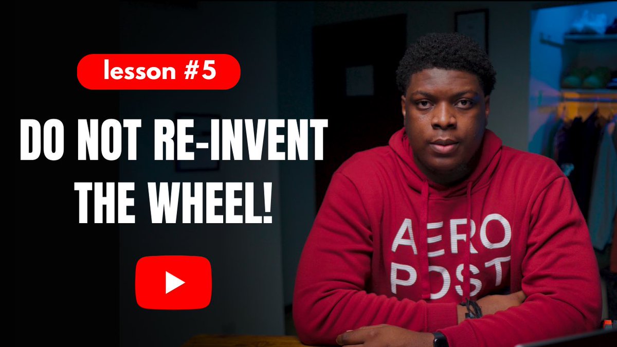 📣New YouTube video out now, 4 Years as a self-taught developer - Lesson learned.

Link 🔗: youtu.be/KY4Cb6Z8_a0

#softwaredeveloper #programming #tech