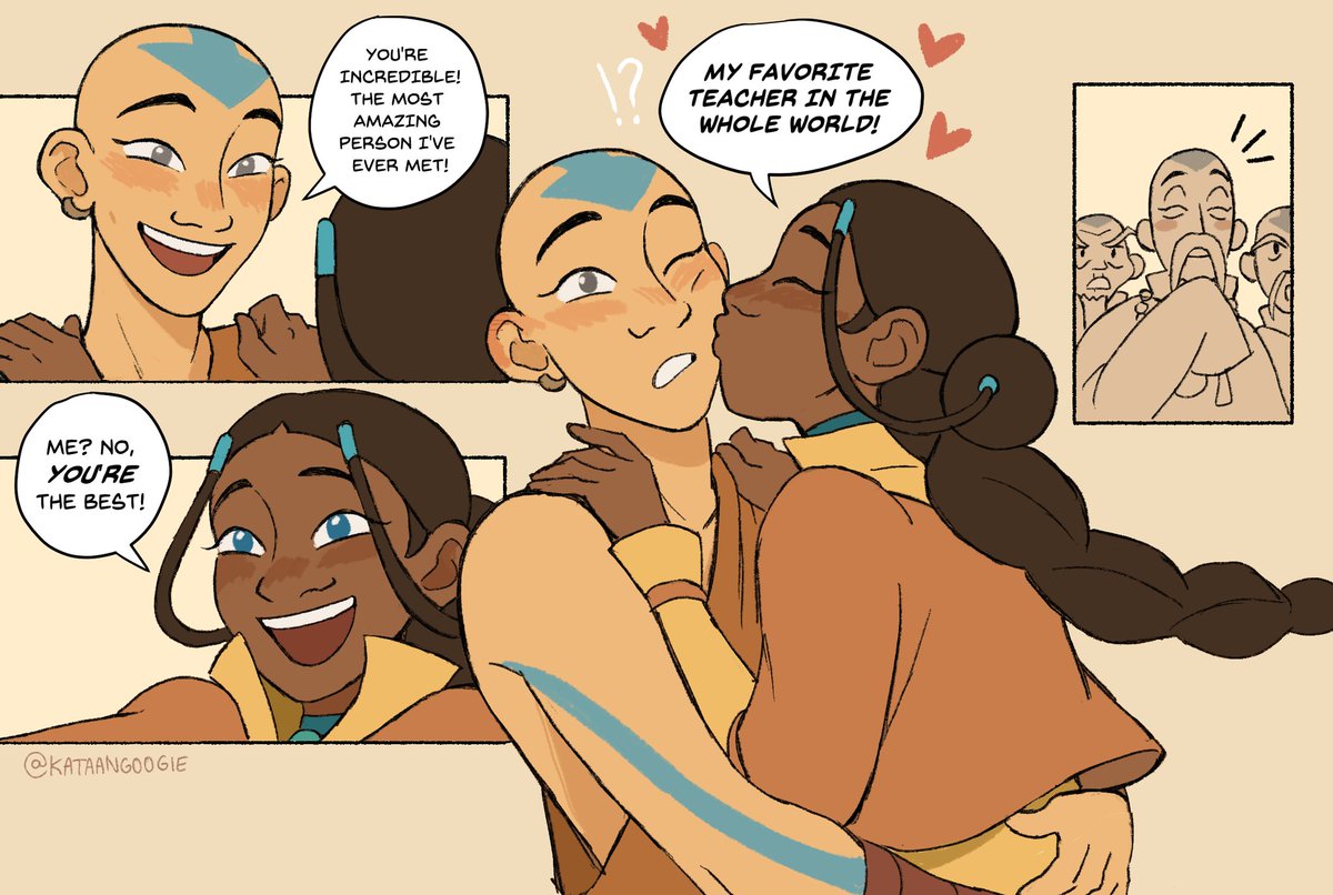 #kataangweek2024 roleswap 🎏  with sifu aang and avatar katara, based on <a href="/littlerosettes/">venus</a>'s fic!