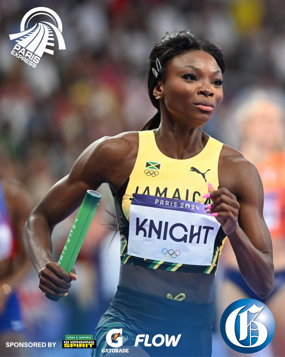 JamaicaGleaner's tweet photo. Jamaica’s Olympic campaign at the 2024 Paris Olympic Games ended on a disappointing note when Andrenette Knight dropped the baton on the second leg of the women’s 4x400m relay final. This marked the country’s second DNF of the day.
📸: @taylor2nd
#GLNRSports
#ParisExpress https://t.co/m0uZlhfE5y