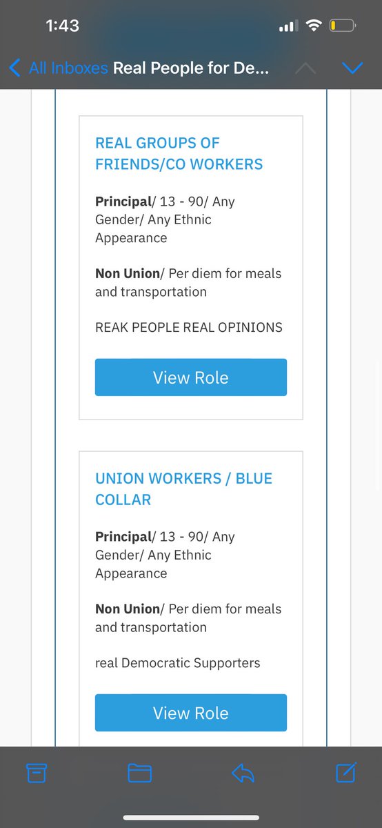 CSTARSPORTS_'s tweet photo. Dems down so bad they on actors casting websites trying to find people to come to they rally. I’m deceased #libtards https://t.co/tJN3nZVc41