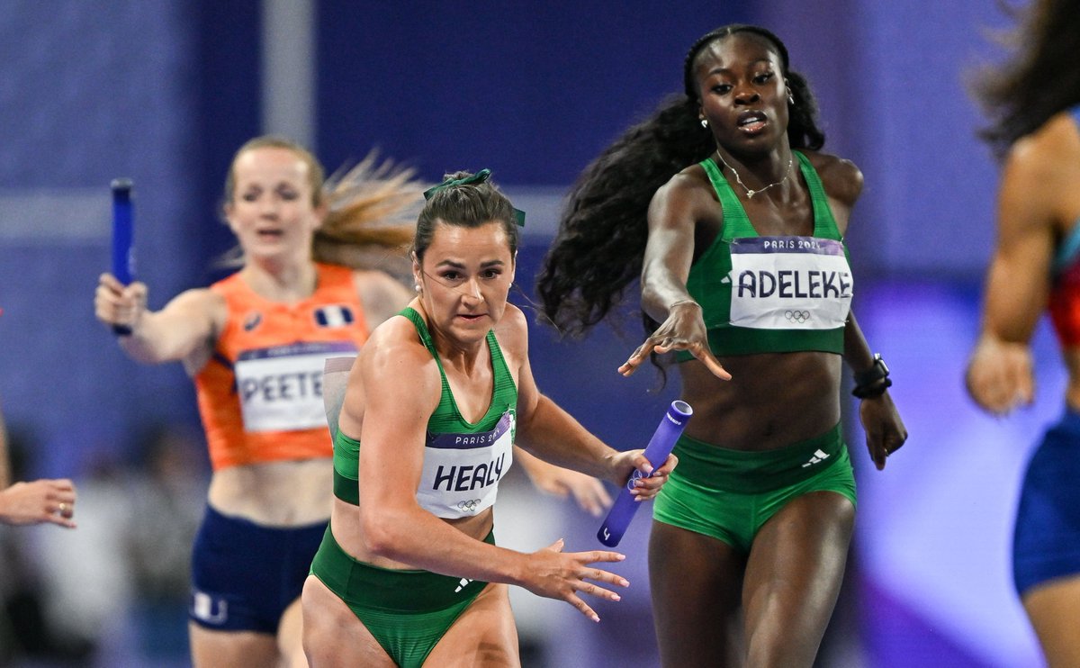 Legends... each and every one of them🤩

How you break a national record in an Olympic final👇

⏱️Becker 50.90
⏱️Adeleke 48.92
⏱️Healy 50.94
⏱️Mawdsley 49.14

💥3:19.90 NR

#Paris2024 | #TeamIreland | #IrishAthletics