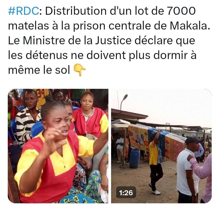NorbertEtebu's tweet photo. Un acte à louer de l’exc. @ConstantMutamba,mais qui confirme la surpopulation carcérale de cet éts pénitentiaire à capacité d’accueil de 1500prs. Daignez désengorger cet ets. &amp; prière d’instruire aux magistrats d’arrêter de faire abusivement recours à la détention préventive! https://t.co/8BvgKI8RLN