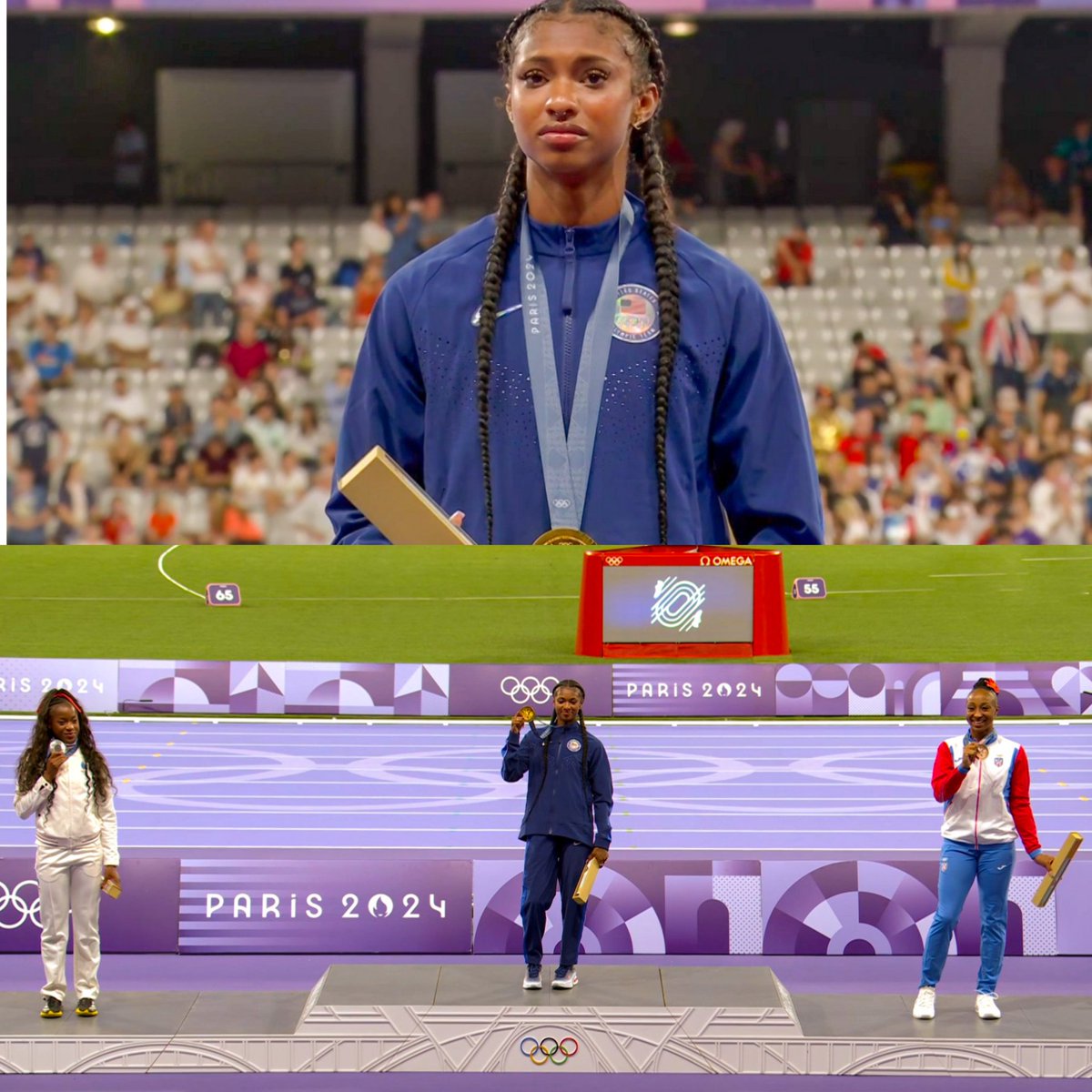 Masai Russell 🇺🇸 is the Olympic 100mH Champion!!🥇

What a year she has had.

#Paris2024 #Olympics