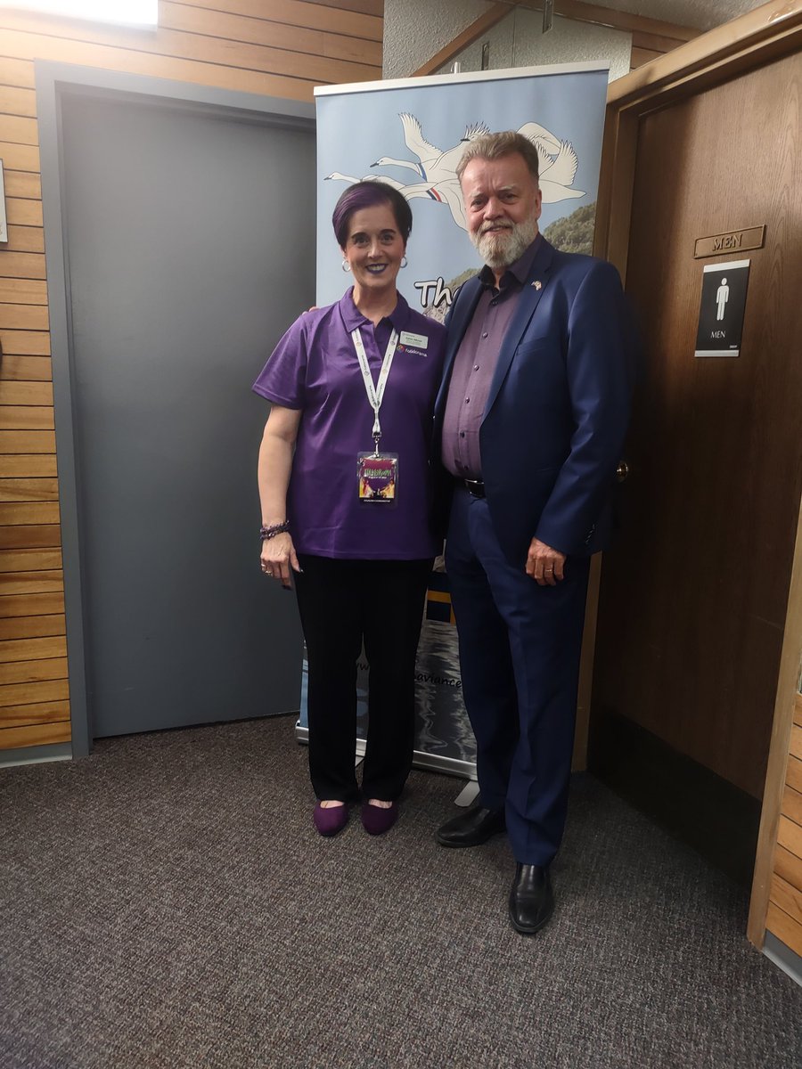 ScandinavianPav's tweet photo. Much Thanks to @VWiium Consul General Vilhjálmur Wiium for visiting us at the @ScandWpg this week. 
*Pictured with SCC President/Pavilion Coordinator, Joanne Gehman https://t.co/JW49y0qNmp