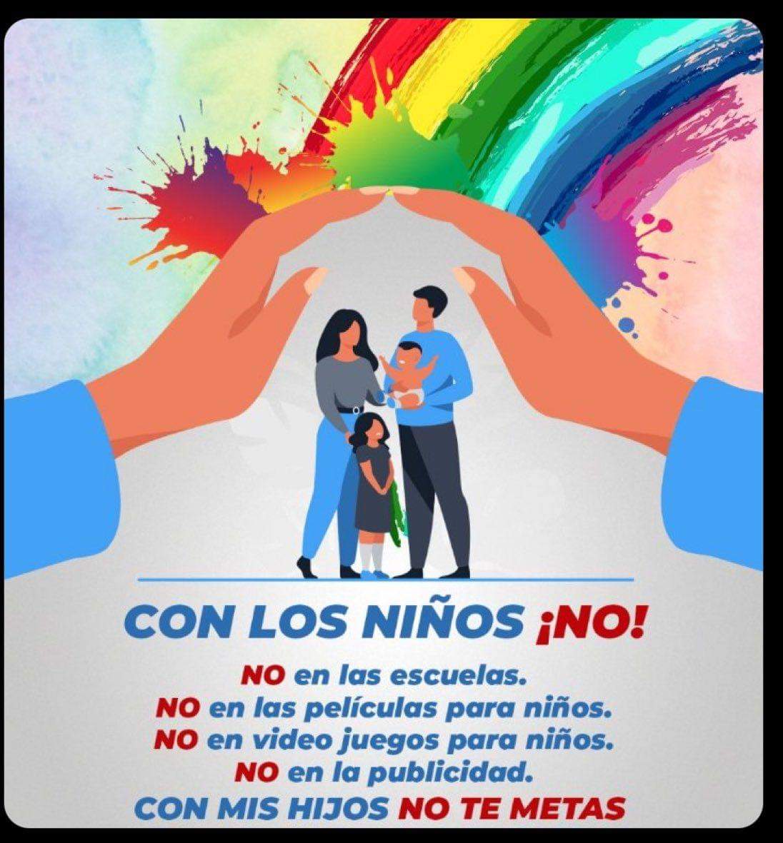 Patrioticos_RD's tweet photo. 🚨I 🏳️‍🌈 Levanta la mano ✋ si tú también estás harto y cansado de la propaganda LGBT y quieres que se ALEJEN de los niños y la familia tradicional 🔥 https://t.co/jQvFAgLsvM