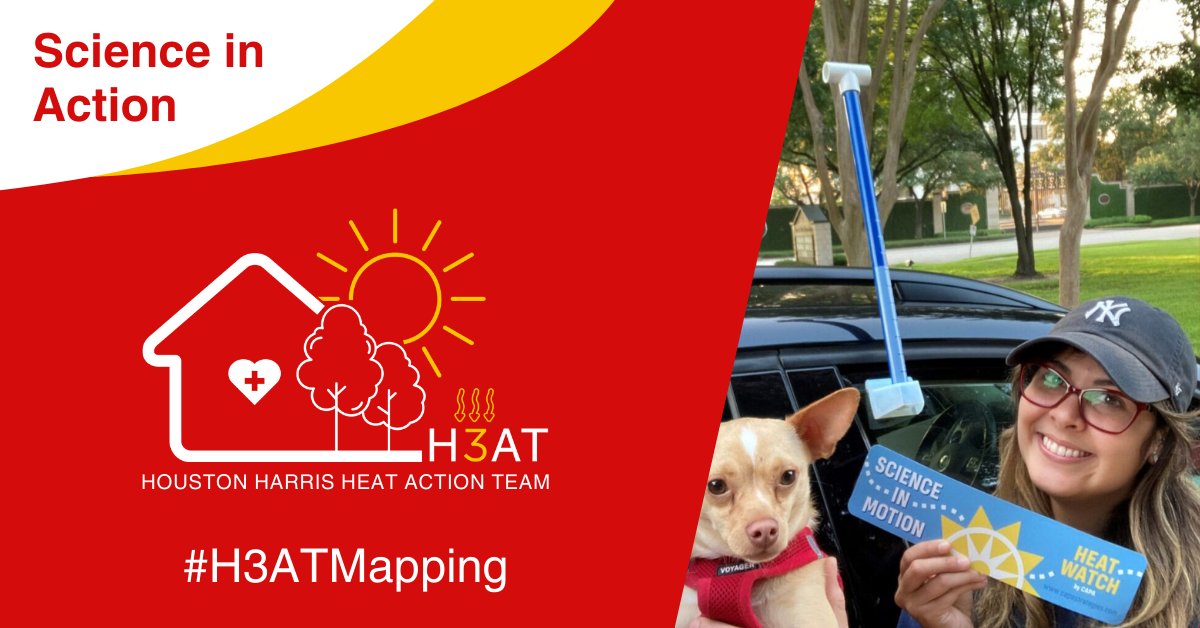 HARCresearch's tweet image. Data street scientists collect today will help us understand the levels of heat &amp;amp; humidity found in Houston’s disadvantaged communities &amp;amp; identify the best heat mitigation solutions for the communities that need it most!

#HARCresearch #H3ATMapping #UrbanHeat #ScienceInAction