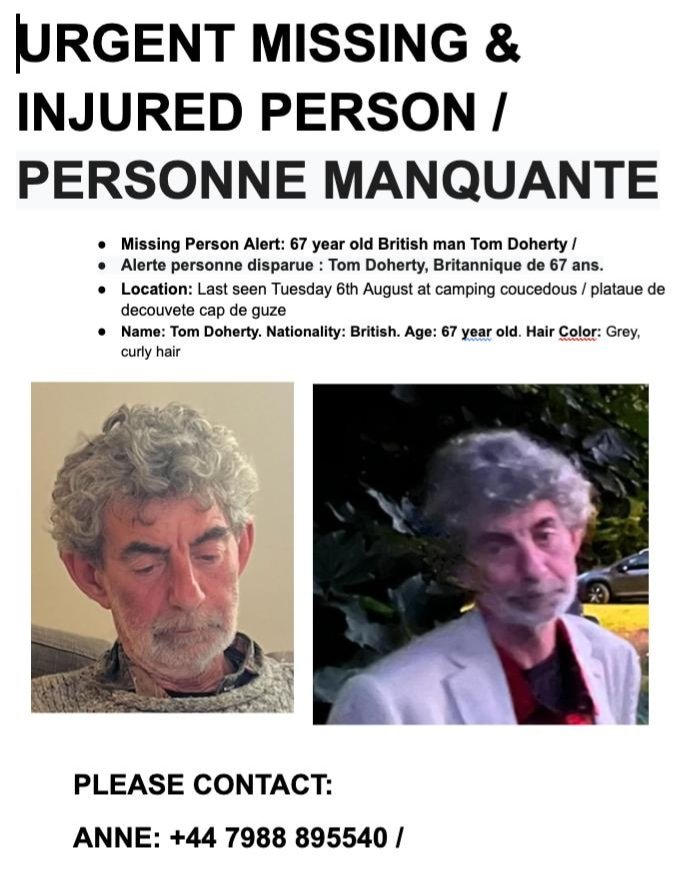 URGENT - MISSING PERSON

Can anyone help locate this photo? My friend's dad is still missing in south Pyrenees near Col d'Escots 

Know it's a long shot but after 3 days of search with dogs/helicopters any pointers are so so appreciated