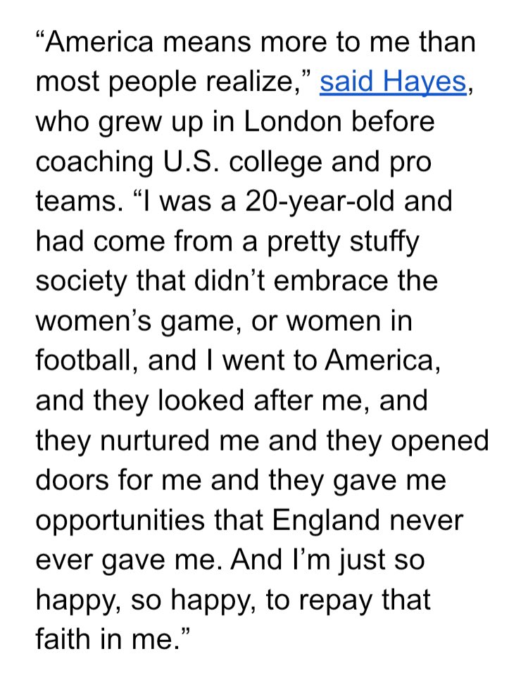 Emma Hayes took over as USWNT coach just over two months ago. Tonight the London native coached her adopted nation to an Olympic gold medal.
