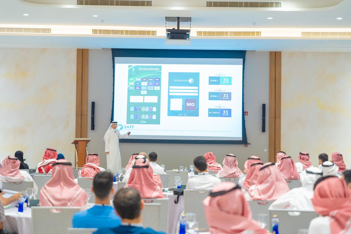 saudiFF's tweet photo. 500 مراقب ومنسق يختتمون البرنامج التأهيلي للموسم الرياضي الجديد. 🔽
🔗- https://t.co/iF0O1wJgfA https://t.co/GdCgB5dTru