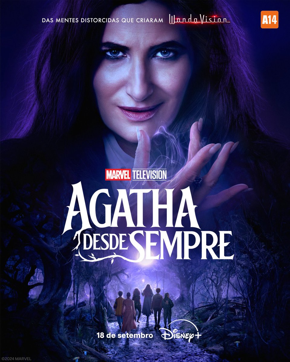 💻 | Novo pôster oficial de Agatha Desde Sempre.

Os dois primeiro episódios chegam no Disney+ no dia 18 de setembro.

#AgathaDesdeSempre #MCU #DisneyPlus #Marvel #MarvelBrasil #KathrynHahn #DebraJoRupp #EmmaCaulfield #AubreyPlaza #KateForbes #JoeLocke #PattiLuPone #SasheerZamata