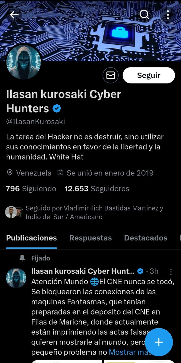 RicardoInterni1's tweet photo. Estos personajes amenazan a chavistas con cerrar nuestras cuentas, simplemente porque publicamos nuestras verdades.

¿Me ayudan a denunciar sus cuentas? https://t.co/IE4LJ0dYSc
