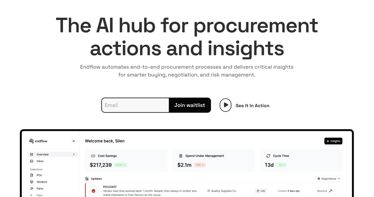 the website for <a href="/endflowai/">Endflow</a> is up!

endflow.com

would love any thoughts or feedback :)