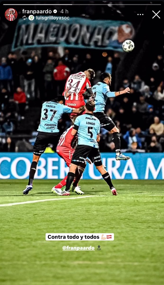 Claro Pardo !

“CONTRA TODO Y TODOS”🔴⚪️
