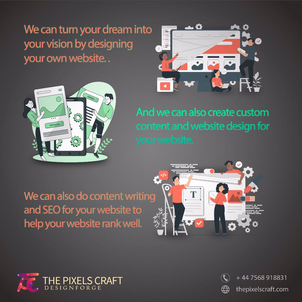 thepixelscraft is a "one-stop shop", Every good website, is a piece of cake, but the great ones, the ones that stand out, have a keen understanding of why people are using them.