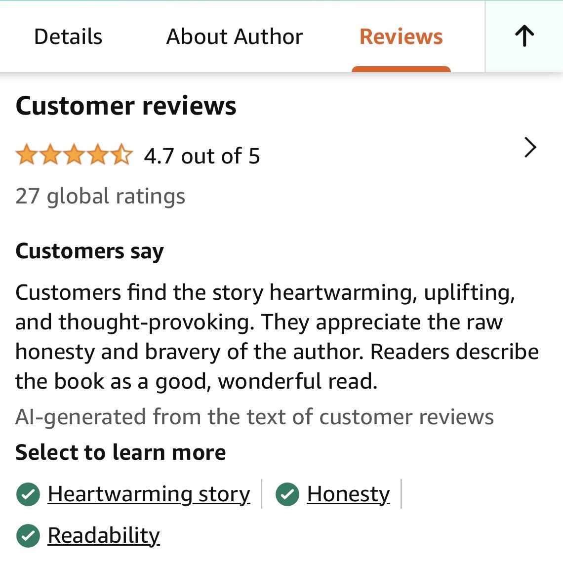 PleaseStayToday's tweet image. #NewProfilePic &amp;amp; #bookspotlight 
I’m incredibly proud of my book, treasure every review &amp;amp; love the Amazon feature that generates text from reviews &amp;amp; selects key words 👉#Readability #Honesty #HeartwarmingStory

 A Short Sentence amzn.eu/d/dtbomO4

I couldn’t wish for more🙏