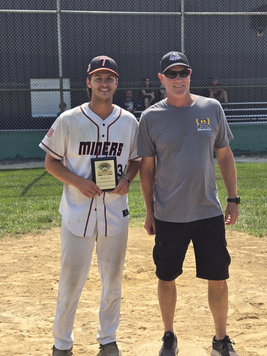 Alex Elsing the CCL Championship Series MVP with 17 shutout innings with 2 wins, 31 Ks and 7 hits allowed. Trenton 2 games to 0 over Beckemeyer. Great playoff run from both squads.