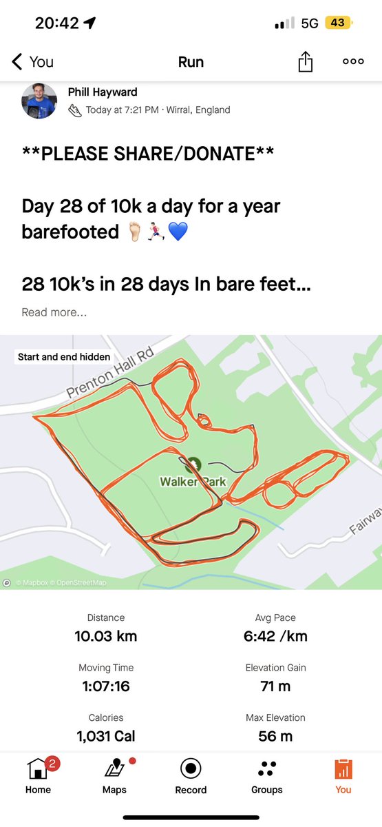 Phill Hayward - 10k a day for a year 🦶🏻🏃🏻♂️💙 tweet media