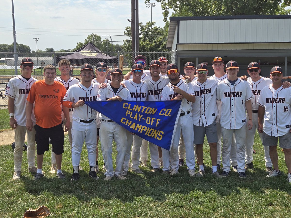 Trenton wins the 2024 Clinton County League Championship Series title with a 3-0 win over Beckemeyer. Alex Elsing the MVP with 8, one-hit innings with 16 Ks.