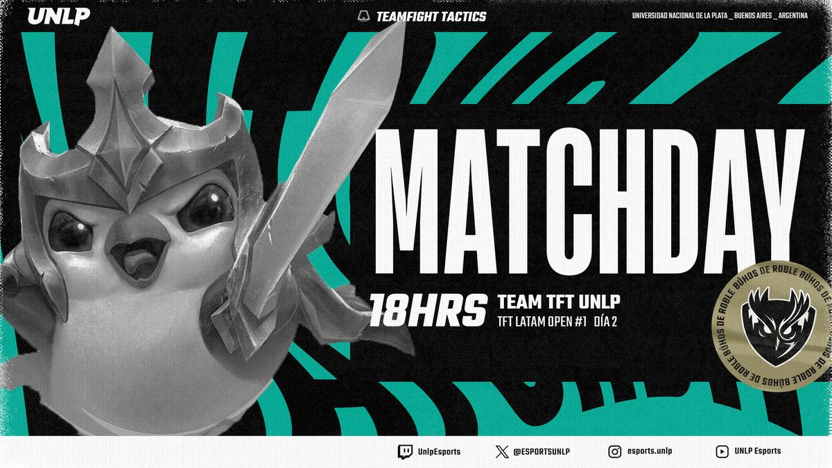 EsportsUnlp's tweet image. 🤘 Luego de conseguir grandes resultados en el día de ayer, hoy @TBot30 y @sosarollie disputan la segunda jornada del TFT Latam Open #1. ¡A romperla!

🟢⚫️#GOUNLP⚫️🟢