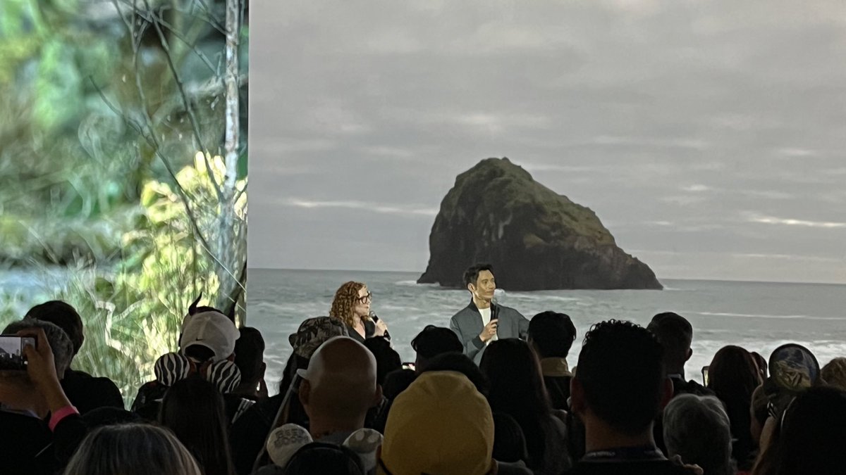 Manny Jacinto recalls the lengthy voicemail he received from Leslye Headland asking him to join #TheAcolyte. “It was dream fulfilment from beginning to end,” he recalls. “I’m so proud of it. So many moments I’ll cherish and remember forever.” #D23Expo
