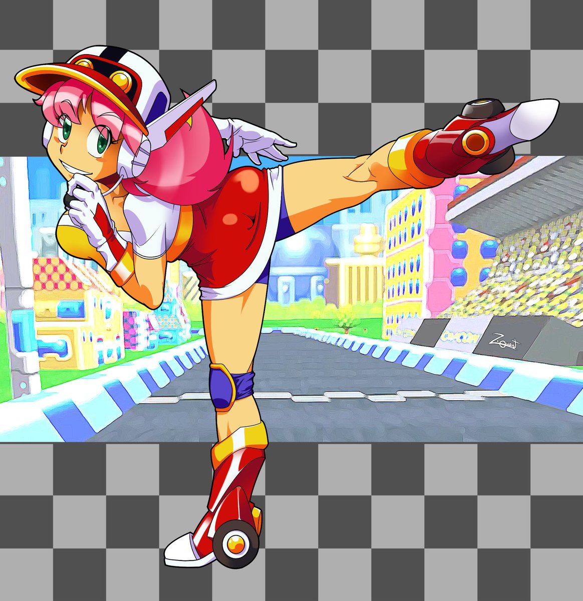 Plum ( プラム ) del Mega Man Battle &amp; Chase / Rockman Battle &amp; Chase ( ロックマン バトル＆チェイス )