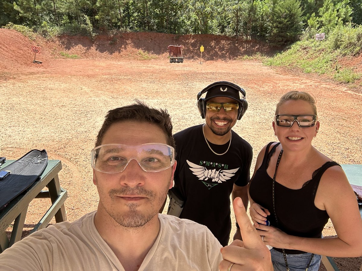 I’ll leave the full post to <a href="/actorChrisBurns/">chris burns</a> (since it was to “age” his costume). 
But we got to shoot these at the range today!

Big thanks to Rustic, for introducing us to Troy. Pew pew!!