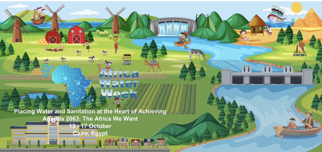 amcowafrica's tweet photo. Visit the #AfricaWaterWeek website for all you need to know about the #conference. 
We look forward to welcoming you in #Cairo, Egypt. 🇪🇬 
Click here now👉 https://t.co/PRyeRx0d9N https://t.co/pijeJto0mO