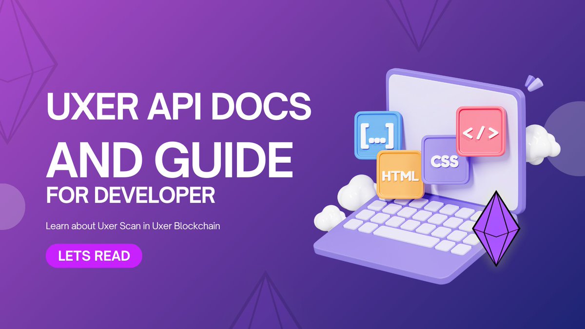 UxerNetwork's tweet photo. We’re excited to announce that UXER Network has just published the Guide and API Docs for developers! Dive in and start building with UXER. 

🟣Explore all the details here: https://t.co/bLMieUXRiL

#UXERNetwork #Blockchain #Crypto #DeFi #Web3  #Uxer #DeveloperGuide #APIDocs https://t.co/1soVTBkTML