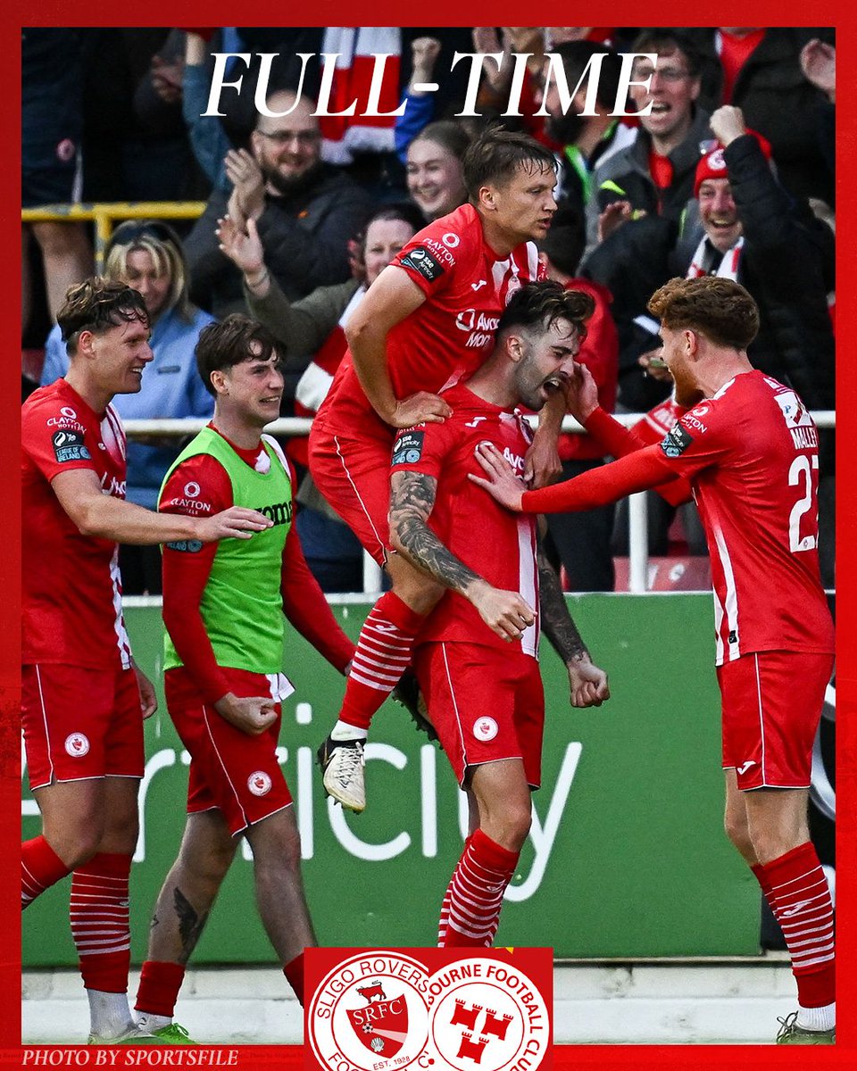 Rovers 2-1 Shels 🔴⚪️

Full-time |  It's all over here at the Showgrounds! Another brilliant performance from the lads. Fitzgerald's strike gave us the lead in the 23rd minute, and Waweru's goal early in the second half secured the 3 points

#Bitored | #Since1928
