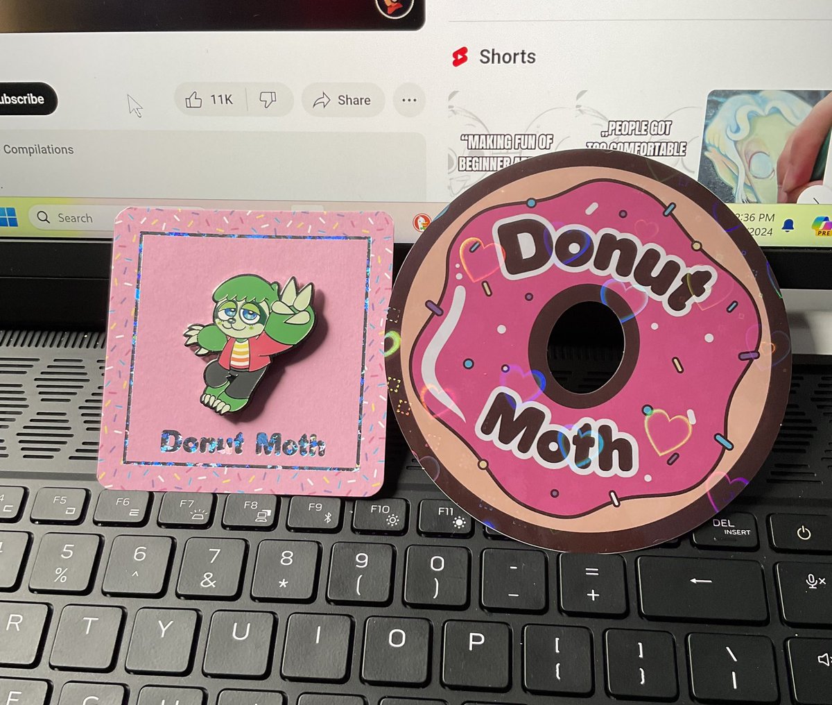 Proud pin owner from the amazing <a href="/HibbySloth/">HibbySloth</a> 😎

And a special thank you to <a href="/donutmoth/">DONUT MOTH</a> for the wonderful packaging! Can’t wait for more from the store!