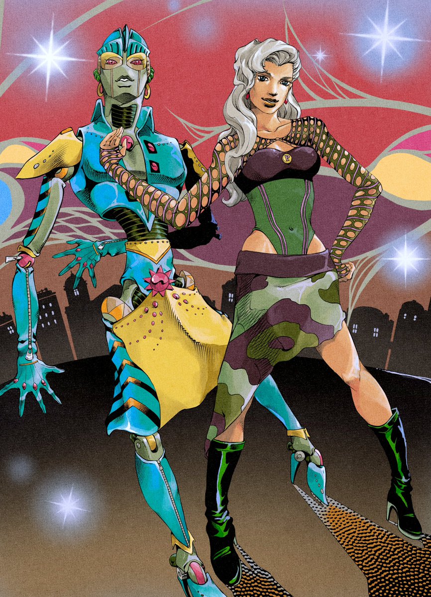 ArkNemesis5's tweet photo. Polnareff’s daughter, Valérie Marie Polnareff, and her stand, Lady Madonna 💃❣️✨ https://t.co/YBDWDn6Ie1
