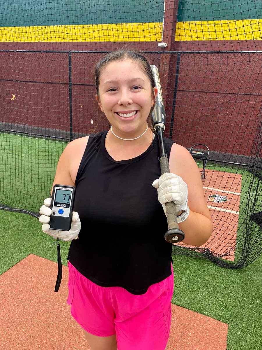 Ayla Holmes 2027 (@ayla2027) on Twitter photo New PR for Exit Velo off the tee today!
<a href="/EC05Bilz/">EC Bullets Schnute/Bilz 16u</a> <a href="/NAHSSOFTBALL/">NAHS SOFTBALL</a> <a href="/ecb18uSchnute/">EC Bullets 18uGold-Bagarose/Schnute</a> <a href="/EastCobbBullets/">EC Bullets Fastpitch</a> <a href="/ExtraInningSB/">EXTRA INNING SOFTBALL</a> <a href="/BrenttEads/">Brentt Eads</a> <a href="/los_stuff/">Carlos Arias</a> <a href="/LineDsoftball/">Line Drive Media</a> <a href="/PGFnetwork/">PGF</a> <a href="/thealliancefp/">The Alliance Fastpitch</a> <a href="/IHartFastpitch/">I❤️Fastpitch</a> New PR for Exit Velo off the tee today!
<a href="/EC05Bilz/">EC Bullets Schnute/Bilz 16u</a> <a href="/NAHSSOFTBALL/">NAHS SOFTBALL</a> <a href="/ecb18uSchnute/">EC Bullets 18uGold-Bagarose/Schnute</a> <a href="/EastCobbBullets/">EC Bullets Fastpitch</a> <a href="/ExtraInningSB/">EXTRA INNING SOFTBALL</a> <a href="/BrenttEads/">Brentt Eads</a> <a href="/los_stuff/">Carlos Arias</a> <a href="/LineDsoftball/">Line Drive Media</a> <a href="/PGFnetwork/">PGF</a> <a href="/thealliancefp/">The Alliance Fastpitch</a> <a href="/IHartFastpitch/">I❤️Fastpitch</a>
