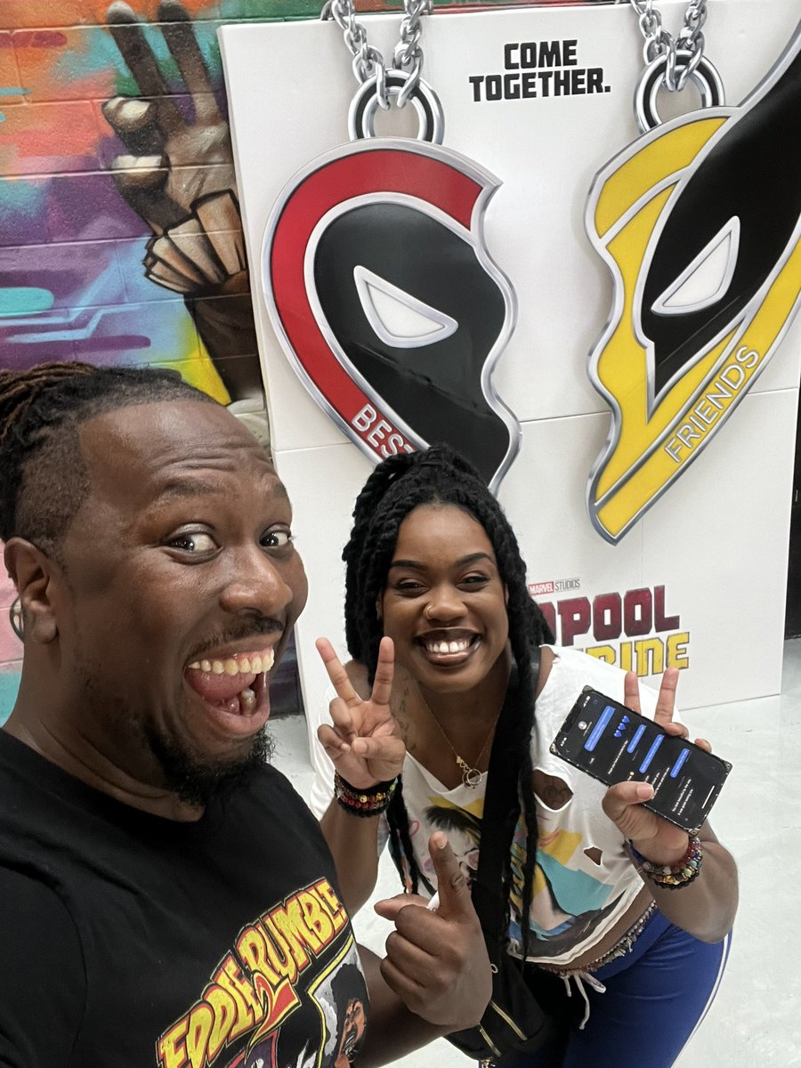justkmac's tweet photo. Got @ItsLovelyLaveau out the house!!! #bestieadventures #sheoutside #DeadpoolandWolverine https://t.co/SW1YaDP16x
