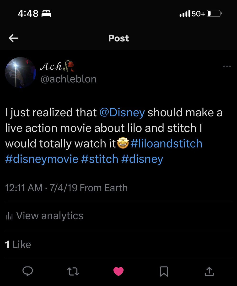 achleblon's tweet photo. 5 years ago I predicted this #D23 #D23Expo #LiloAndStitch https://t.co/qktWRTXyt1