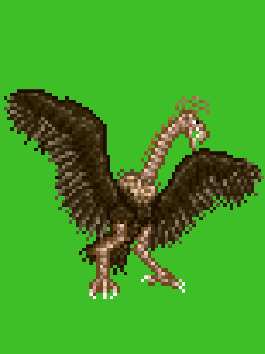 Gesura505art's tweet photo. La Carcagne - The Giant Claw 1957
#kaiju #godzilla #fanart #pixelart #sprite #MUGEN #giantmonster #condor #bcinema https://t.co/tKYBqXdfvE