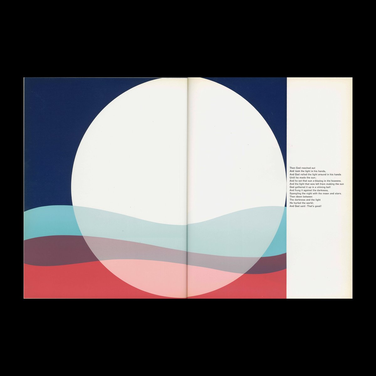 DesignReviewed's tweet image. Drukkersweekblad en Autolijn Kerstnummer 1959, 1959 Inner Spread
The Creation by James Weldon Johnson (1871-1938) from the book: God&apos;s Trombones, published by The Viking Press, New York.  Design and layout: Hans P. van Oosterom
designreviewed.com/artefacts/druk…