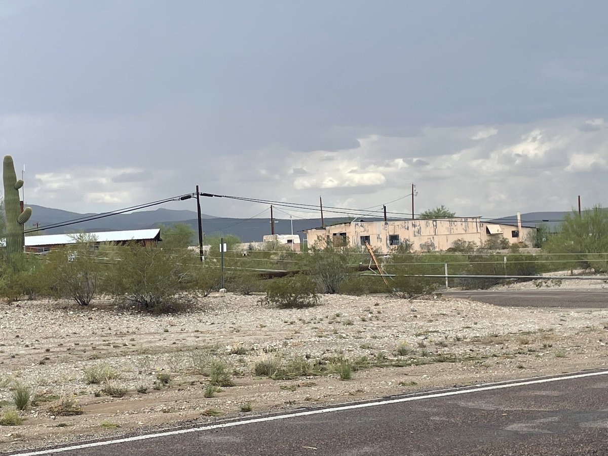 APS_Rich's tweet photo. Lots of damage from severe weather in Ajo. Please stay away from downed lines. We are assessing damage &amp; will begin to isolate damage and restore as many @apsFYI customers as possible. 
📸: @ajofire &amp; @PimaSheriff https://t.co/5fn3SK8UfJ