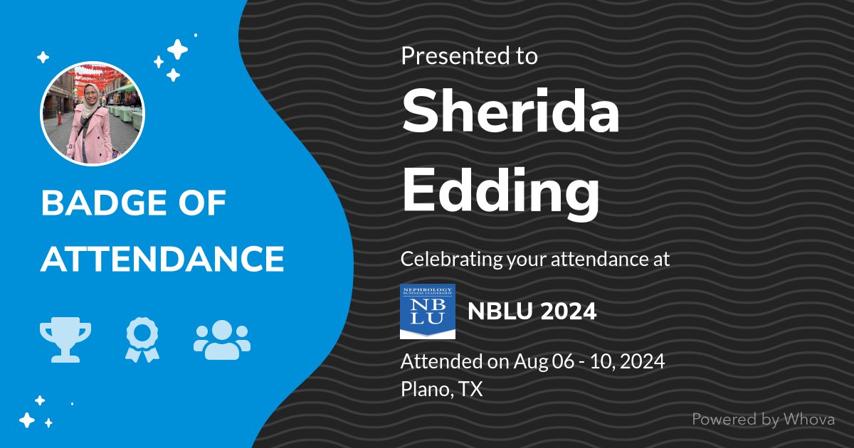 Sheda Edding (@shedaedding) on Twitter photo 🎉 Just had an incredible experience attending NBLU 2024! 🎉 - via #Whova event app
<a href="/NBLUniv/">NBLU: Renal Leaders</a> 🎉 Just had an incredible experience attending NBLU 2024! 🎉 - via #Whova event app
<a href="/NBLUniv/">NBLU: Renal Leaders</a>