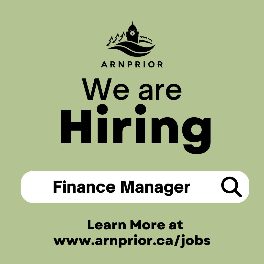 arnprior's tweet photo. Reminder: We are currently accepting applications for the full-time, permanent position of Manager of Finance within the Client Services department. The posting will close on August 16th at 3:00 PM. Learn more about the position and how to apply at https://t.co/54yLFawgci. https://t.co/VbVDcr0IQV