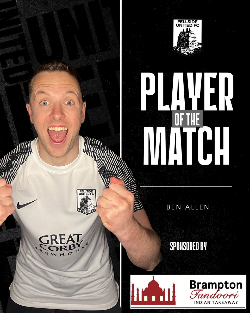 Man of the Match

<a href="/Ben_Allen1/">Ballen</a> 

With a great performance at the back.

Ben is proudly sponsored by the;

🍛 Brampton Tandoori 🍛