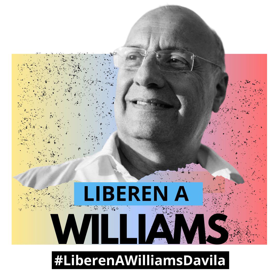Exigimos la liberación inmediata de <a href="/williamsdavila/">Williams Dávila</a> dirigente político de #Mérida detenido de manera arbitraria en Caracas desde el #8Ago y su familia hasta ahora sin poder comunicarse.

#LibertadParaLosPresosPolìticos

#LiberenAWilliamsDavila