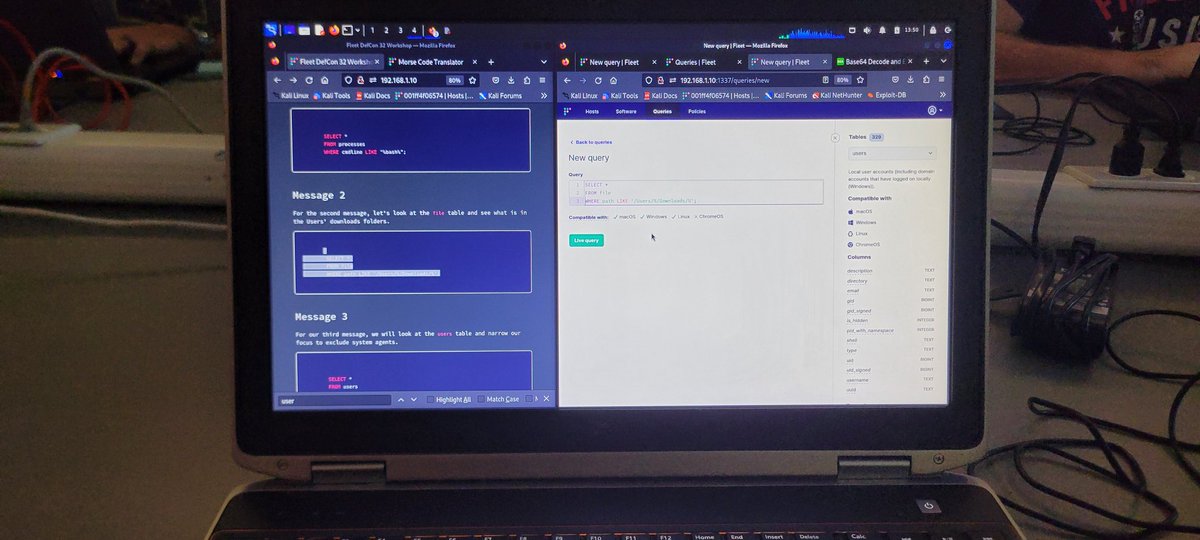 Shout to to fleet for guided excercise with their product. I'm impressed, you guys have a great solution on your hands. I look forward to see how it evolves. #fleet #defcon #defcon32 #cybersecurity #informationsecurity #Technology