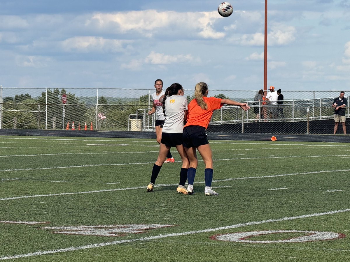 ⁦<a href="/ladybeessoccr/">Lady Bees Soccer</a>⁩ taking on Berea-Midpark in a home scrimage on a gorgeous evening here at Bees Stadium!
