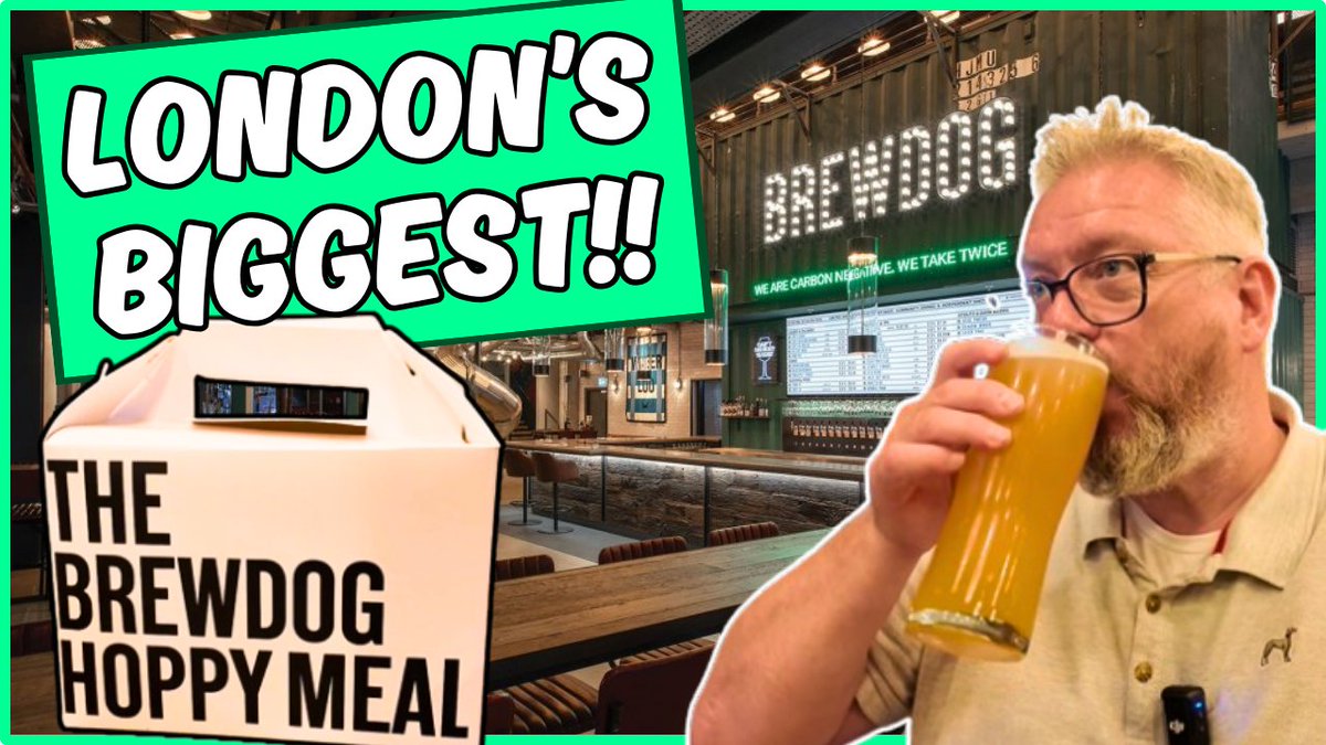 I looked up "London's Biggest Pub" online, and was surprised to find it was in Waterloo Station, exactly where my train comes into.  

It's a Brewdog pub, and I just had to check it out!

youtu.be/GZeoTOUr5XA