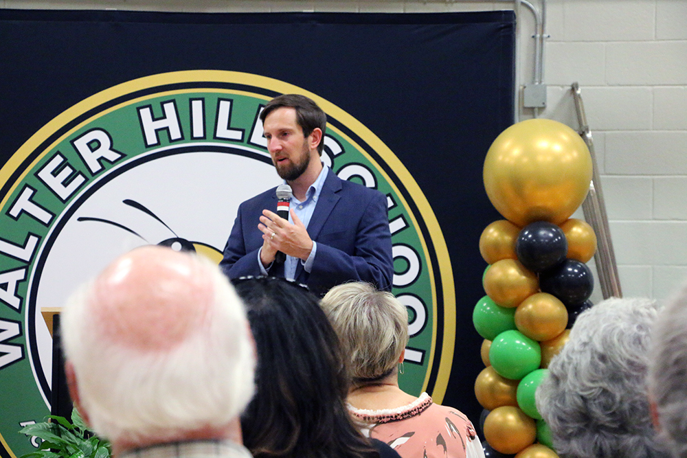 PHOTO GALLERY (2 of 5): Walter Hill School celebrates 100th anniversary

The school opened in 1924 and has changed grade structures many times.  Alumni, current students and teachers old and new gathered Aug. 10 to celebrate the school's rich history.

<a href="/school_walter/">Walter Hill School</a>