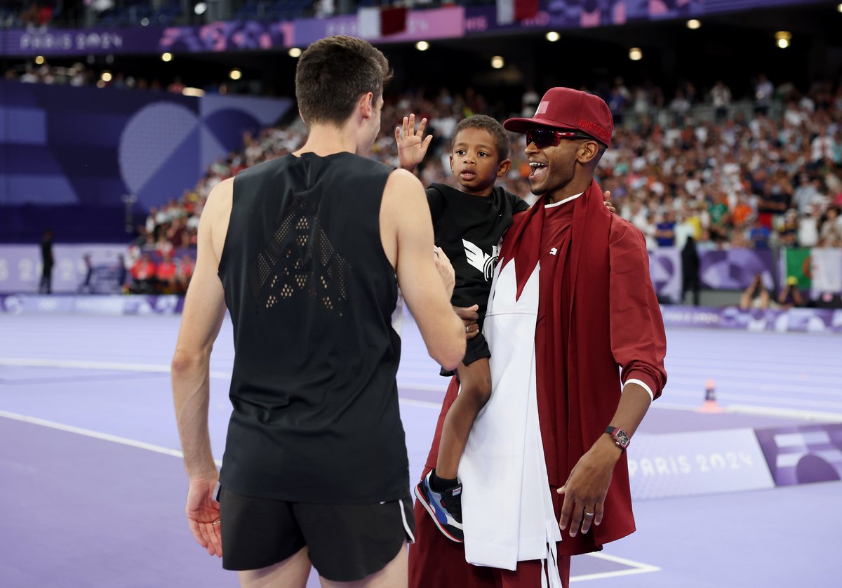 WorldAthletics's tweet photo. Mutaz Barshim appreciation post 🙌

2012 🥈 
2016 🥈 
2021 🥇 
2024 🥉 

He's the first athlete in history to win 4 Olympic high jump medals ‼️

#Paris2024 #Olympics https://t.co/K7DAokkG46
