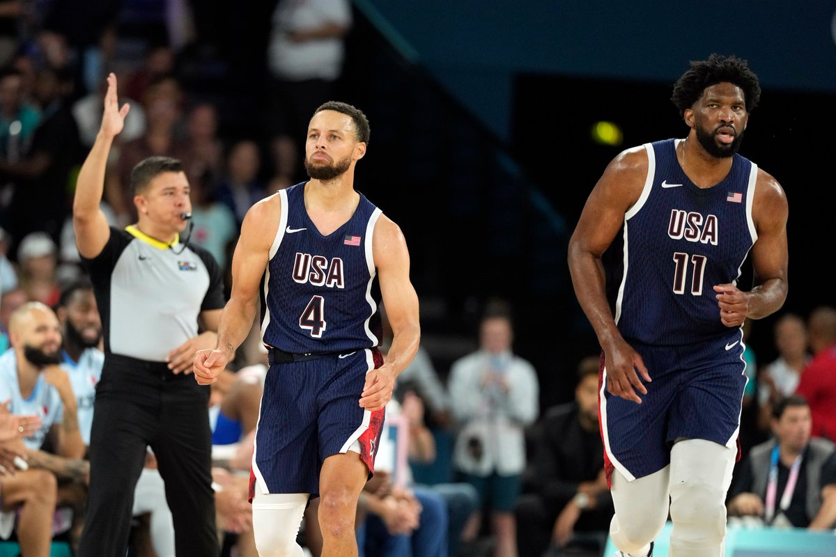 hoopshype's tweet image. Only four players with Olympic gold medal, World Cup gold medal, NBA title and NBA MVP:

David Robinson
Shaquille O’Neal
Kevin Durant
STEPHEN CURRY