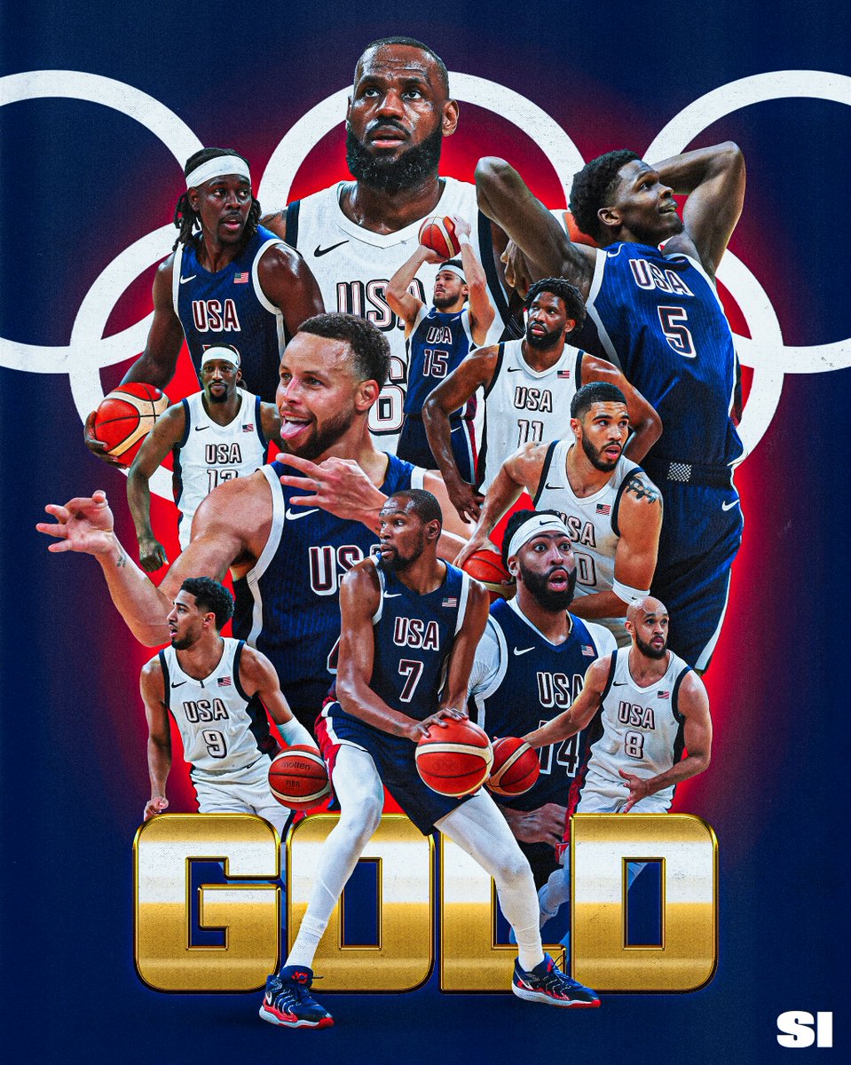 USA MEN’S BASKETBALL WINS ITS FIFTH STRAIGHT OLYMPIC GOLD MEDAL 🥇