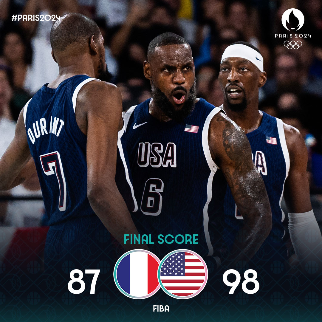 FIBA's tweet photo. UNDEFEATED GOLD MEDALISTS. 🇺🇸 x 🥇

#Paris2024 x #Basketball https://t.co/04IfWP4NNn